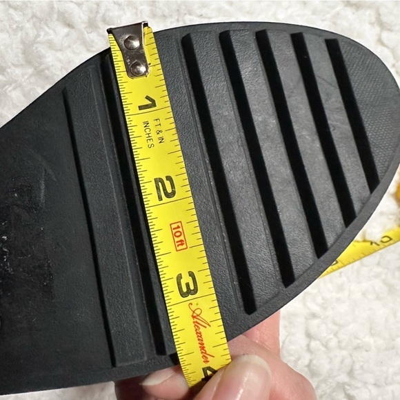 Chunky Lug Sole Shoes Women Metallic Platform Loafers with by SARTO Size 6.5 - Picture 3 of 13